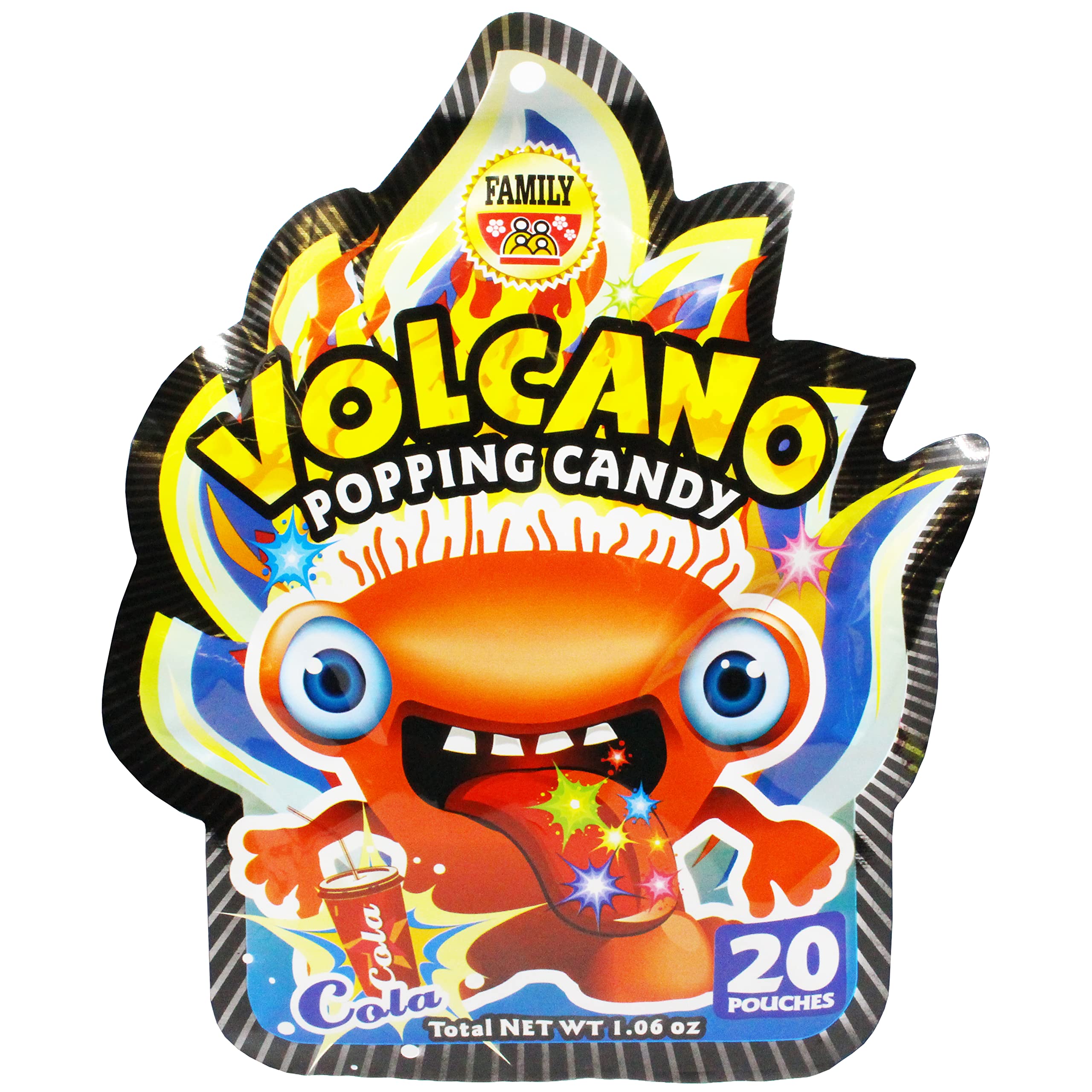 Amazon.com : Volcano Cola Flavor Popping Candy (1 x 1.06 oz Bag